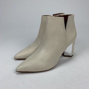 Franco Sarta Nest Womens Ankle Boot White 6 Metal